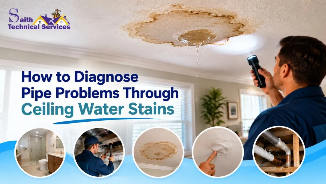 How to Diagnose Pipe Problems Through Ceiling Water Stains